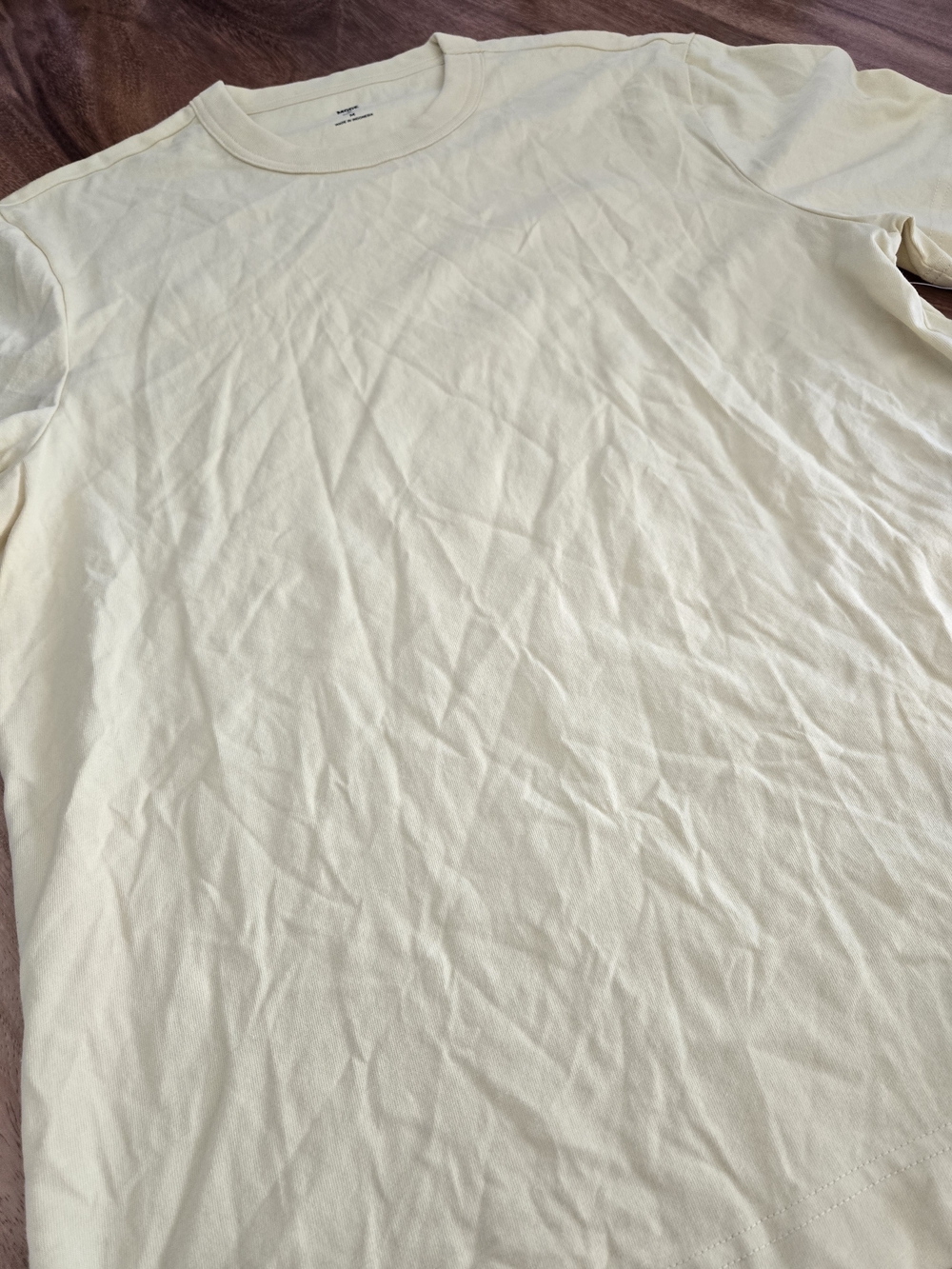 Mode Of One Classic Men's Crew Neck T-Shirt in Cream